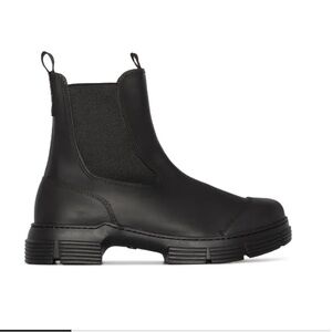 Ganni black city boot